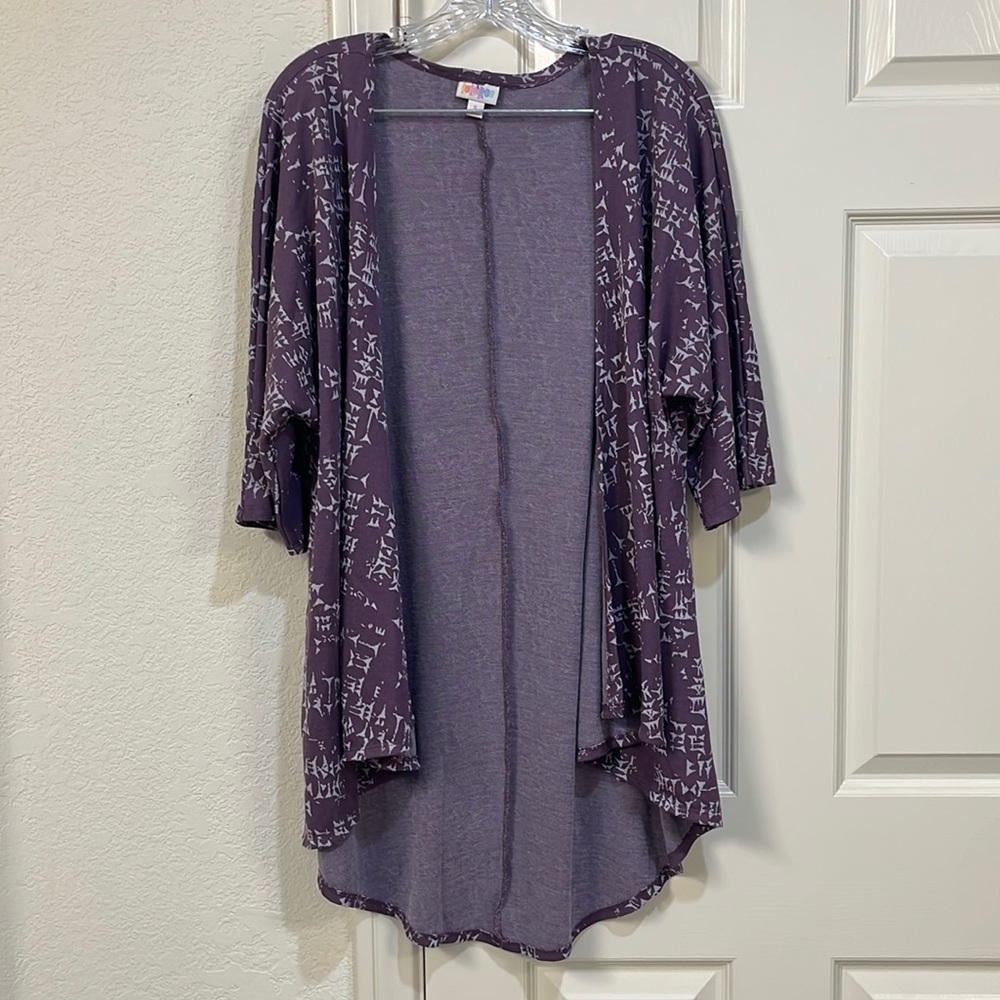 ⭐️Any 3/$20⭐️LULAROE NWOT Open Front 3/4 Sleeve Polyester Blend Cardigan—Size Sm